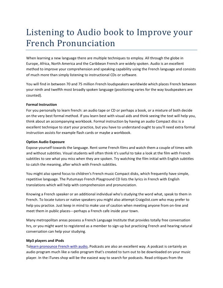 Spoken French Book